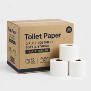 Giấy Toilet – 2 lớp, 700 tờ/cuộn